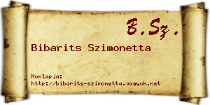 Bibarits Szimonetta névjegykártya